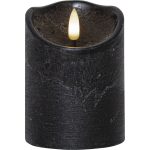 Star Trading Flamme Rustic Led Blockljus 10 Cm - LED-ljus Vax Svart