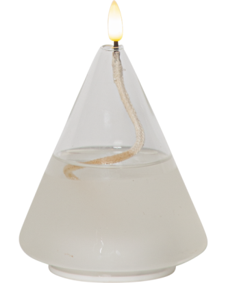 Star Trading Flamme Float Ljuslykta - LED-ljus Glas Klar