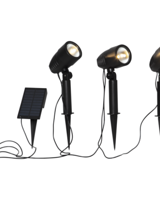 Star Trading Powerspot Spotlight 3-pack - Utomhusbelysning Svart