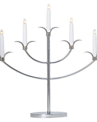 Star Trading Tilpi Ljusstake - Advents- & Julbelysning Metall Krom