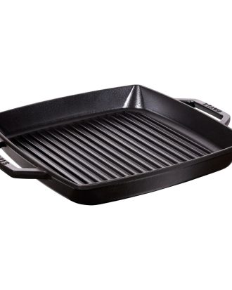 Staub Grillpanna 33x33cm - Grillpannor Svart