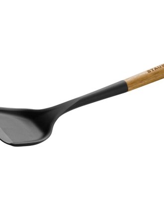 Staub Wok Spatel / Akaciaträ 31 Cm - Stekspadar & Stekgafflar Silikon Svart