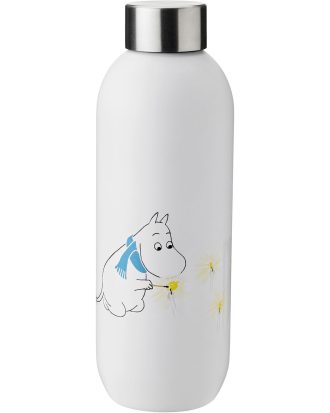 Stelton Keep Cool Mumin Dricksflaska 0.75 L - Dricksflaskor Rostfritt Stål Frost