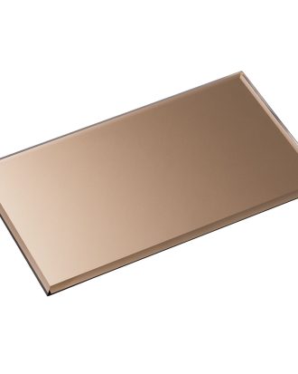 Stoff Nagel Botten Rektangulär 17 x 30 Cm Smoked Brown - Tillbehör ljusstakar & ljuslyktor Glas Brun