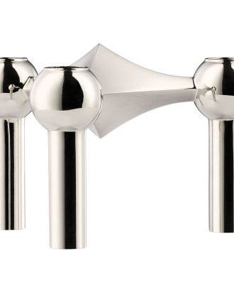 Stoff Nagel Nagel Ljusstake - Ljusstakar Förad Metall Krom