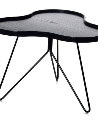 Swedese Flower Mono Soffbord 66 Cm /svart - Soffbord Askfanér Svartlaserad