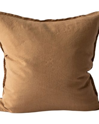 Tell Me More Linen Kuddfodral 50x50 Cm Hazelnut - Prydnadskuddar & Fodral Linne Hasselnöt