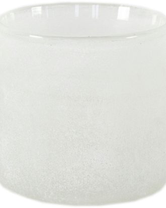 Tell Me More Frost Ljuslykta M - Ljuslyktor Glas Vit