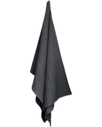 The Organic Company Big Waffle Handduk / Filt - Plädar & Filtar Ekologisk Bomull Mörkgrå