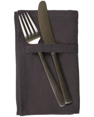 The Organic Company Dinner Servetter 4-pack - Servetter & Tillbehör Ekologisk Bomull Mörkgrå