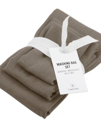 The Organic Company Tvättpåse 3-pack - Övrigt Diskning & Städning Ekologisk Bomull Clay