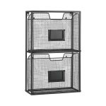 Tidningshållare vägg 2 fack