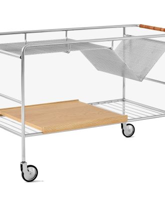 &Tradition Alima Nds1 Serveringsvagn / Krom - Rullvagnar & Serveringsvagnar Valnöt Ek