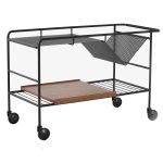 &Tradition Alima Nds1 Serveringsvagn / Mattsvart - Rullvagnar & Serveringsvagnar Valnöt