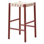 &Tradition Betty Tk7 Barstol Tk7 / Natur - Barstolar Linne Maroon