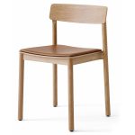 &Tradition Betty Tk3 Stol Konjak Noble Skinn / Lackad - Stolar Högdensitetsskum Ek