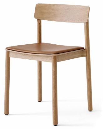 &Tradition Betty Tk3 Stol Konjak Noble Skinn / Lackad - Stolar Högdensitetsskum Ek