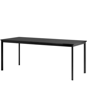 &Tradition Drip Hw59 Bord 190x80 Cm Black / Black Fenix Nano Laminate - Matbord & Barbord Svart