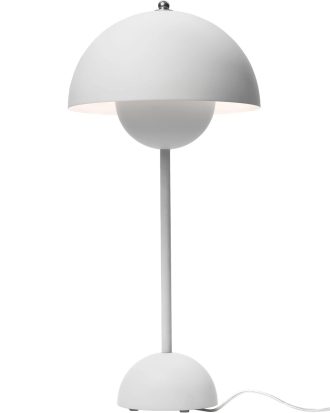&Tradition Flowerpot Vp3 Bordslampa - Bordslampor Lackerat Stål Matt Ljusgrå