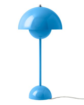 &Tradition Flowerpot Vp3 Bordslampa - Bordslampor Lackerat Stål Swim Blue