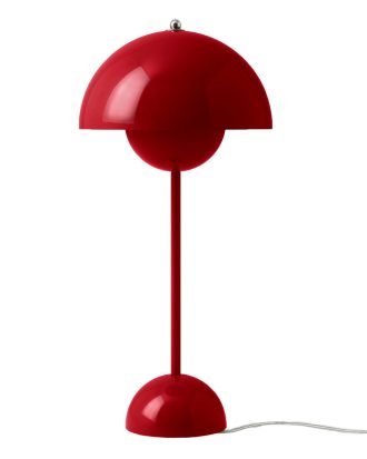 &Tradition Flowerpot Vp3 Bordslampa - Bordslampor Lackerat Stål Vermilion Red