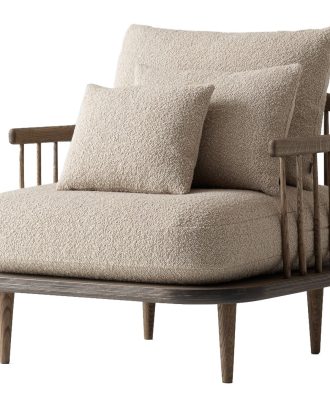 &Tradition Fly Sc1 Fåtölj Rökt Oljad Ek / - Fåtöljer Karakorum 003