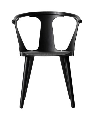 &Tradition In Between Stol Sk1 Svartlackad Ek - Stolar Fanér Svart Ek