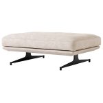 &Tradition Inland Av32 Fotpall Clay 0011 / Svart Stål - Fotpallar Linne Vit