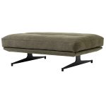 &Tradition Inland Av32 Fotpall Clay 0014 / Svart Stål - Fotpallar Linne Grön