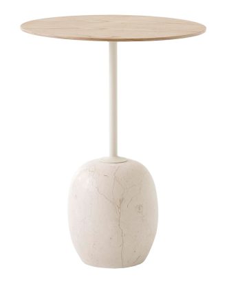 &Tradition Lato Ln8 Bord 40 Cm Lackerad Ek / - Soffbord Marmor Crema Diva Marble