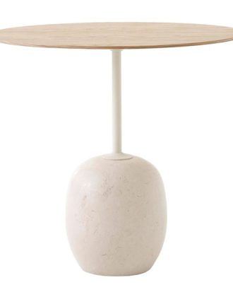 &Tradition Lato Ln9 Bord Oval Lackerad Ek / - Soffbord Marmor Crema Diva Marble