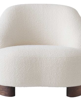 &Tradition Margas Lc1 Loungefåtölj Valnöt/ - Fåtöljer Textil Karakorum 001