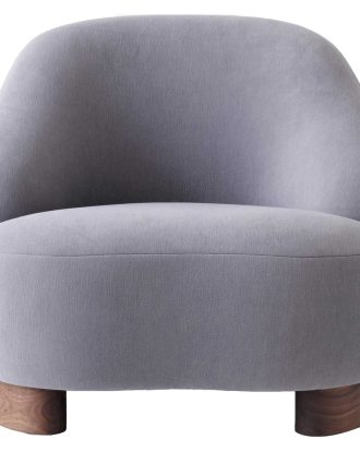 &Tradition Margas Lc1 Loungefåtölj Valnöt/ - Fåtöljer Textil Gentle 133