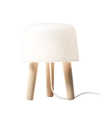 &Tradition Milk Bordslampa Obehandlad / Sladd - Bordslampor Ask Vit