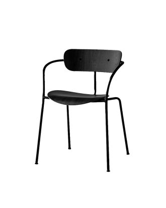 &Tradition Pavilion Av2 Stol Svartlackad Ek - Stolar Stål Svartbetsad Ek