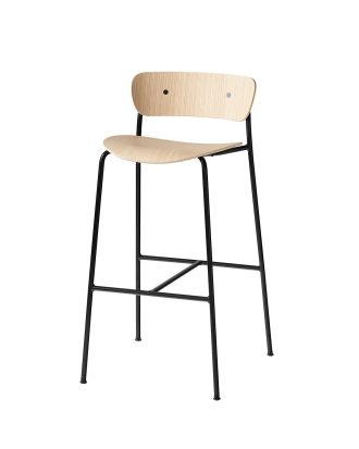 &Tradition Pavilion Av7 Barstol Lackad - Barstolar Stål Ek