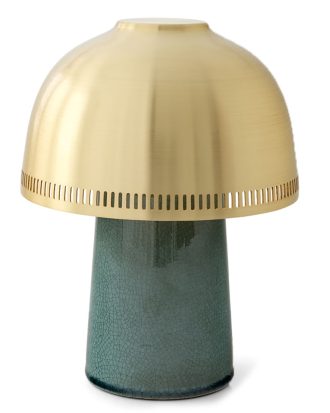 &Tradition Raku Bordslampa Blue Green / - Portabla lampor Mässing Blågrön