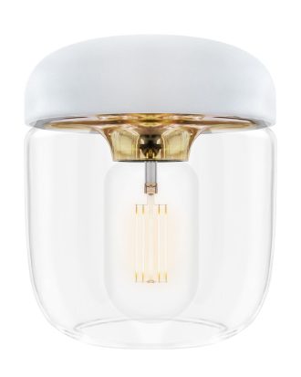 Umage Acorn Lampskärm / Mässing - Lampskärmar Glas Vit