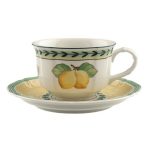 Villeroy & Boch French Garden Fleurence Tekopp Och Fat - Kaffefat & Tefat Porslin Grön