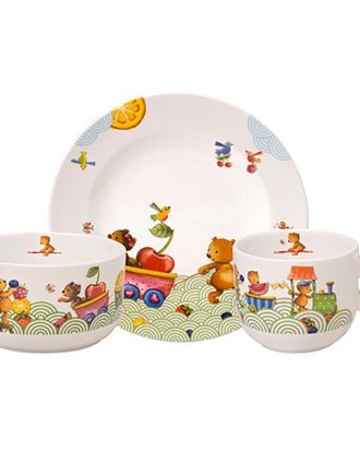 Villeroy & Boch Bear Barnservis 3 Delar Hungry Bear - Barnserviser Porslin Multi