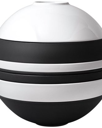 Villeroy & Boch Iconic La Boule Serveringsset 7 Delar - Serviser & Startset Porslin Svartvit