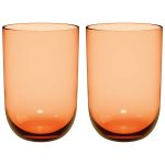 Villeroy & Boch Like Longdrink 2-pack - Highballglas & Longdrinkglas Glas Aprikos