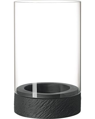 Villeroy & Boch Manufacture Rock Ljuslykta 30 Cm - Ljuslyktor & Marschallhållare Porslin Svart