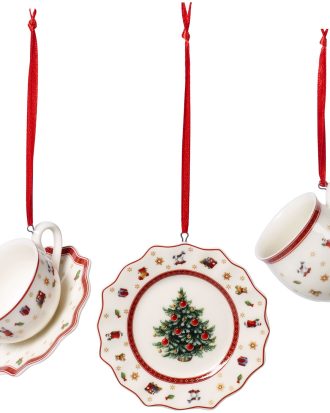 Villeroy & Boch Toy's Delight Juldekoration 3-pack - Juldekorationer Porslin Vit