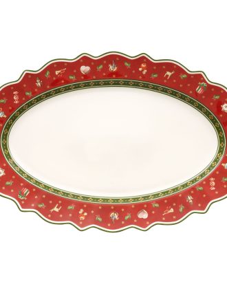 Villeroy & Boch Toy's Delight Serveringsfat 31.5x4.5x50 Cm - Skålar & Uppläggningsfat Porslin Vit