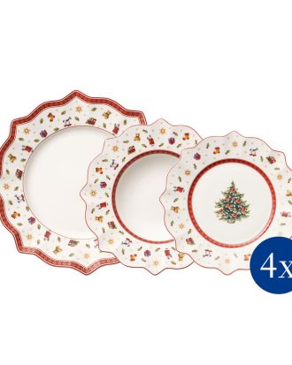 Villeroy & Boch Toy's Delight Tallrik 12-pack - Serviser & Startset Porslin Vit