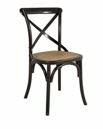 Matstol Vintage Svartpatinerad