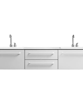 Vipp 983 Modul Till Badrum Stor - Skänkar & Sideboards Rostfritt Stål Vit