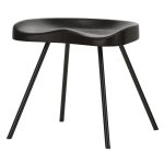 Vitra Tabouret 307 Pall Mörkbetsad Ek - Pallar Massiv Ek Svart