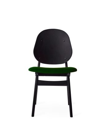 Warm Nordic Noble Stol lackad / Moss Green - Stolar Bok Svart